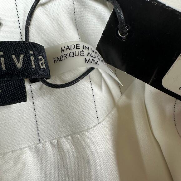 Alice + Olivia NWT Kylie Long Stripe Jacket Size M Shawl Collar Open Front Lined - Picture 5 of 11